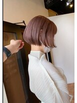 ルポル 大通店(rupolu)&nbsp;ピンクベージュ・ショートボブ