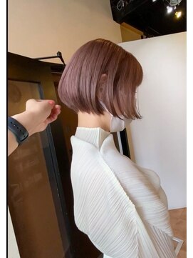 ルポル 大通店(rupolu) ピンクベージュ・ショートボブ