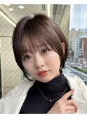 ウザバング　小顔補正立体カット　こなれヘア　おおばたける