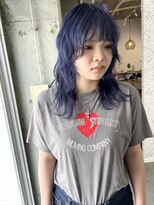 ラニヘアサロン(lani hair salon) ネイビー【ウルフカット】（天神/大名）