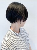 バング長め大人ショート