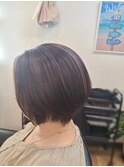 GMT酸性ストレート丸みありショートボブ