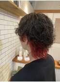パーマ風インナーカラー