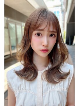 クーエフー(coo et fuu) 10代20代30代40代50代 前髪　くびれ外ハネミディアム　藤沢