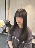 黒髪ストレート