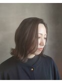 極細馴染ませハイライトで透明感ベージュ 大和八木 橿原
