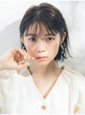 『December』耳かけショートのシースルーボブ/タイトストレート