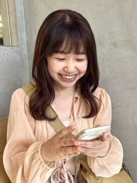 ヘアーミュゼ 井田店(Hair Musee) ブリーチなしピンクブラウン