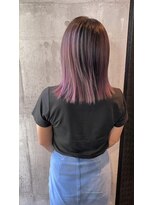 ヘア フラッグ 西葛西店(hair flag)&nbsp;【デザインカラー】ピンクバレイヤージュ