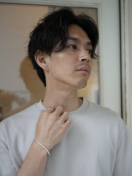 ネイビー(NAVY) 無造作パーマ/ツーブロック/マッシュ