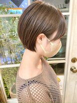 シェノン 赤羽店(CHAINON)&nbsp;ツヤ髪ナチュラルブラウン丸みショート駅近美容室赤羽