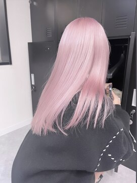 ペレ 渋谷(PELE) イメチェン/ホワイトブロンド/外ハネボブ/ワイドバング/渋谷