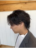 名古屋天白区ウルフフェザーパーマメンズパーマ
