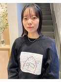 大人可愛い美人似合わせレイヤーボブカット切りっぱなし