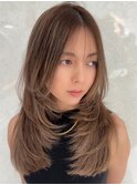 髪質改善/小顔ショートカット/透明感カラー/レイヤー/Aujua