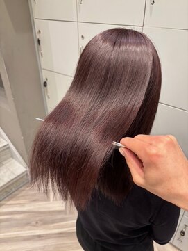 アース 銀座店(HAIR&MAKE EARTH) 【20代30代40代】髪質改善カラーチェリーレッド