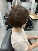 30代40代に人気♪大人ナチュラル丸みボブ