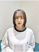 マロンベージュ/ボブ/前髪/レイヤー/髪質改善/縮毛矯正/立川