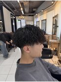 ツイストスパイラルパーマ　縦落ちツイスト　縦落ちスパイラル