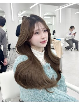 アマトウキョウスマートサロン(AMA TOKYO×Smart Salon) 韓国ヘア　レイヤー　顔まわり