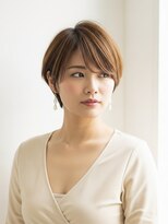 フープ 川越(hoop)&nbsp;ハイライトがステキなショートボブ白髪染め/白髪ぼかし/川越