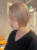エリマバイフィフス 調布(elima by fifth) ショートヘア×ミルクティーベージュカラー