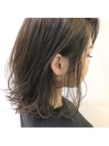 ロックワークオレンジ 西中島店(ROCK WORK ORANGE)&nbsp;オフィススタイル ほんのりハイライト ダークアッシュ