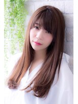 ヘアーアートシフォン 池袋西口店(Hair art chiffon)&nbsp;くびれセミディ大人かわいいエッジショートグラデーションカラー