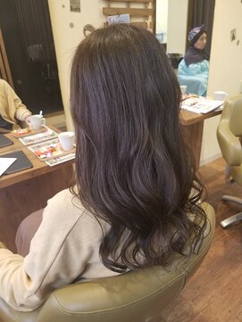 ヘアーアンドメイク サワ 天神店(Sawa) ロンググレージュカラースタイル