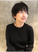 ラフさのあるパーマショート