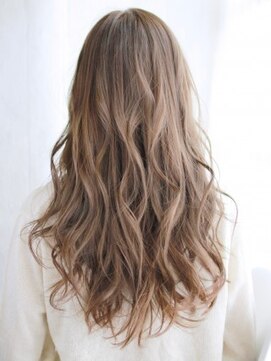 ナル 白山神社参道通り店(nalu) 透け感たっぷりミックスグレージュカール