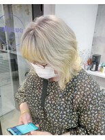 パープル(purple) デザイン裾イエロー