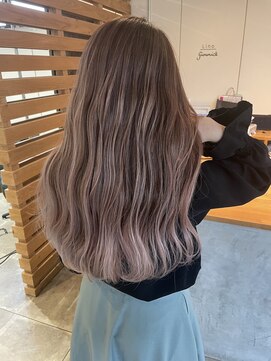 ルアーナ(LUANA) バレイヤージュでつくるホワイトピンク♪