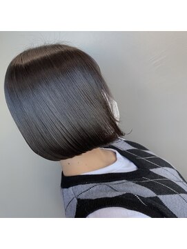 カンゴールサロン 郡山ノース(KANGOL) ロングからばっさり。ぷつボブ