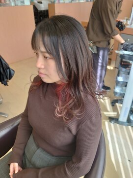 シャンプーボーイ 佐世保駅前店(SHAMPOO BOY) インナーカラー ピンク シャンプーボーイ佐世保駅前店