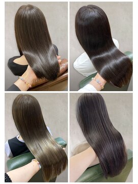 美容室フルール 20代30代40代髪質改善酸熱トリートメント艶感ストレート