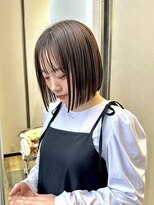 ディーボーイ 健軍店(D-BOY) 切りっぱなしボブ/簡単スタイリングヘア/小顔にみせたい