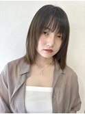 くびレイヤー/切りっぱなし/エモージュ/韓国[stylist竹田]