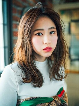 アゲート(Agate) 【錦糸町美容院Agate】ルーズへア☆オリーブベージュ☆ガーリーh