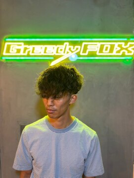 グリーディーフォックス 代々木(Greedy FOX) 波巻き/ハイライト/マッシュパーマ/ウルフ[シェービング]