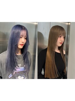 ブリーチなしのハイトーンやダブルカラーが大人気！ツヤ感を出しながら理想の髪色を演出いたします★