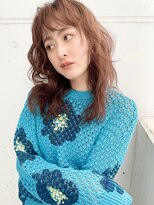 シュリット(schritt)&nbsp;ミディアムロングウェーブウルフ◎ニュアンスベージュカラー渋谷