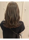 丸型卵形韓国風顔まわりエアリーロング美髪ピンクブラウン川崎