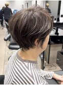 40代50代60代白髪マッシュショートボブ大人美人くびれ髪質改善