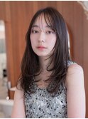 ハッシュカット/20代30代大人かわいい/顔周りレイヤー