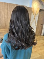 バイエイト 野並店(By Eight) オリーブアッシュ×巻き髪ロング