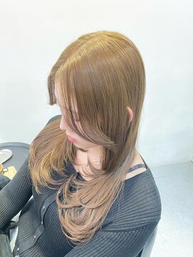 ソルバー(SOLVER) レイヤーカット×マロンベージュ