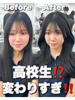 アマトウキョウ アユンチェ(AMA TOKYO×AYUNCHE)&nbsp;韓国ヘア　2wayバング  レイヤーカット くびれヘア  顔周り/