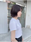 ボブ/外はね/ダークカラー