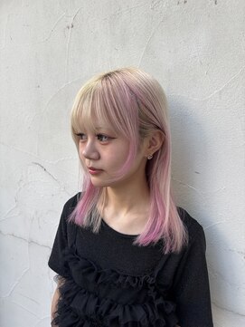 アッシュ 中目黒店(Ash) 顔まわりレイヤー×デザインカラー!